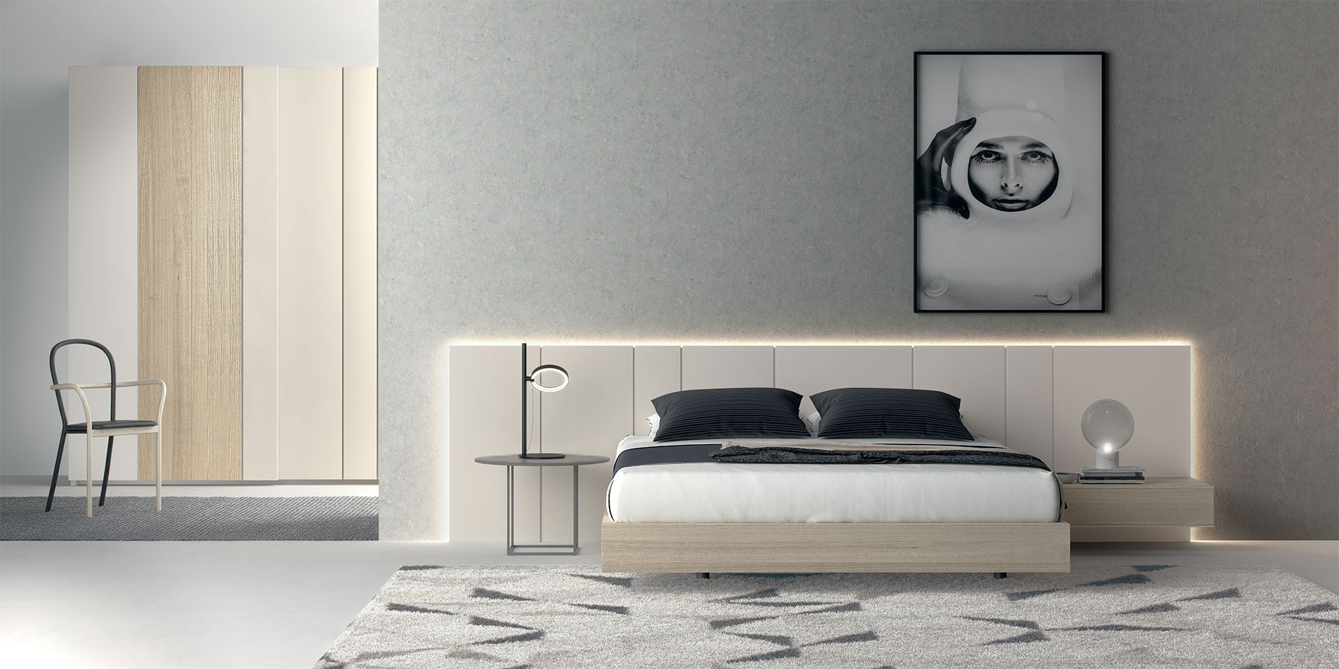 Composición con varios elementos novedosos