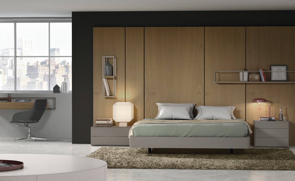 Dormitorio con piezas de diferentes colecciones