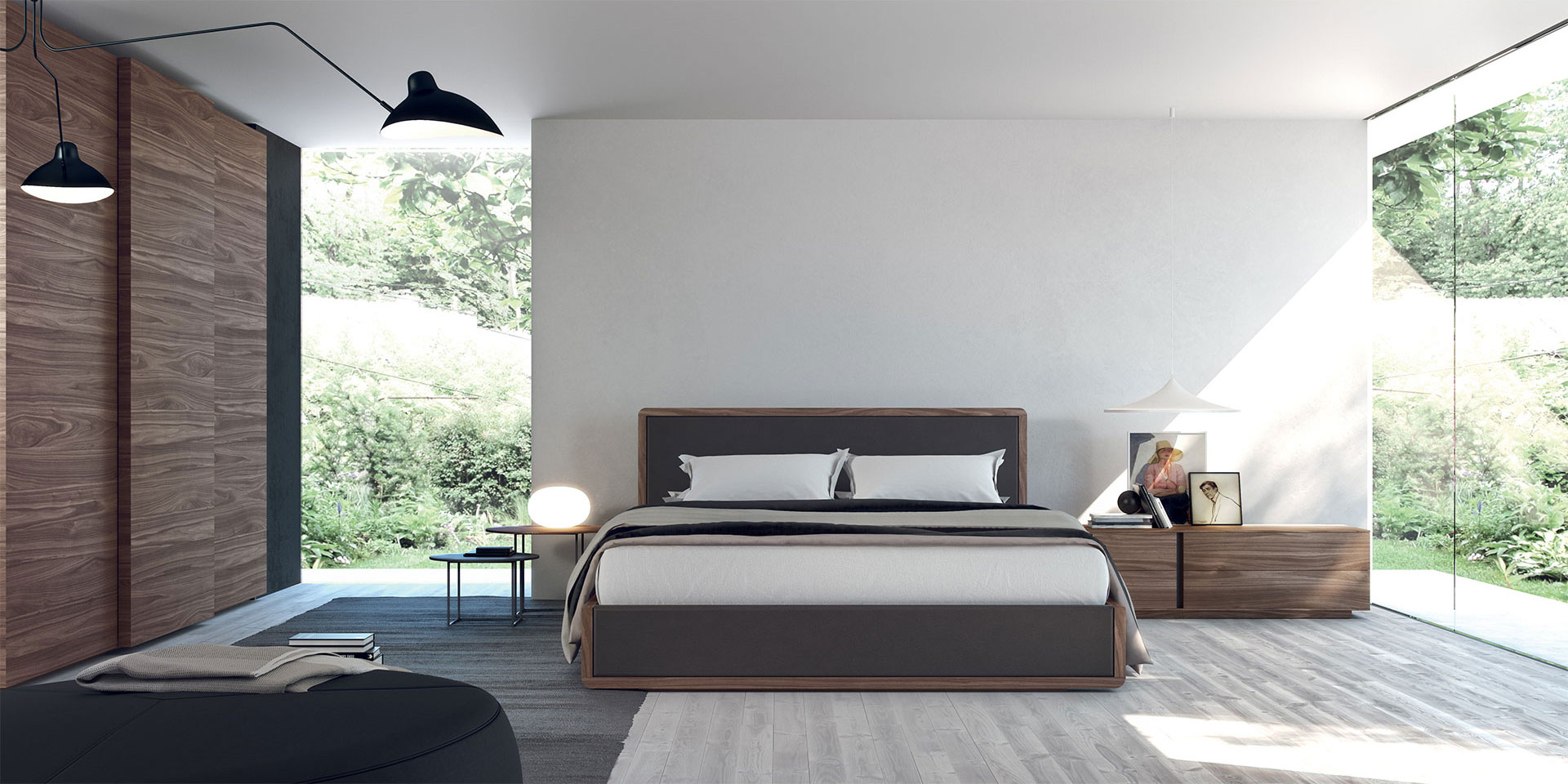 Cama SIGMA y armario puertas correderas