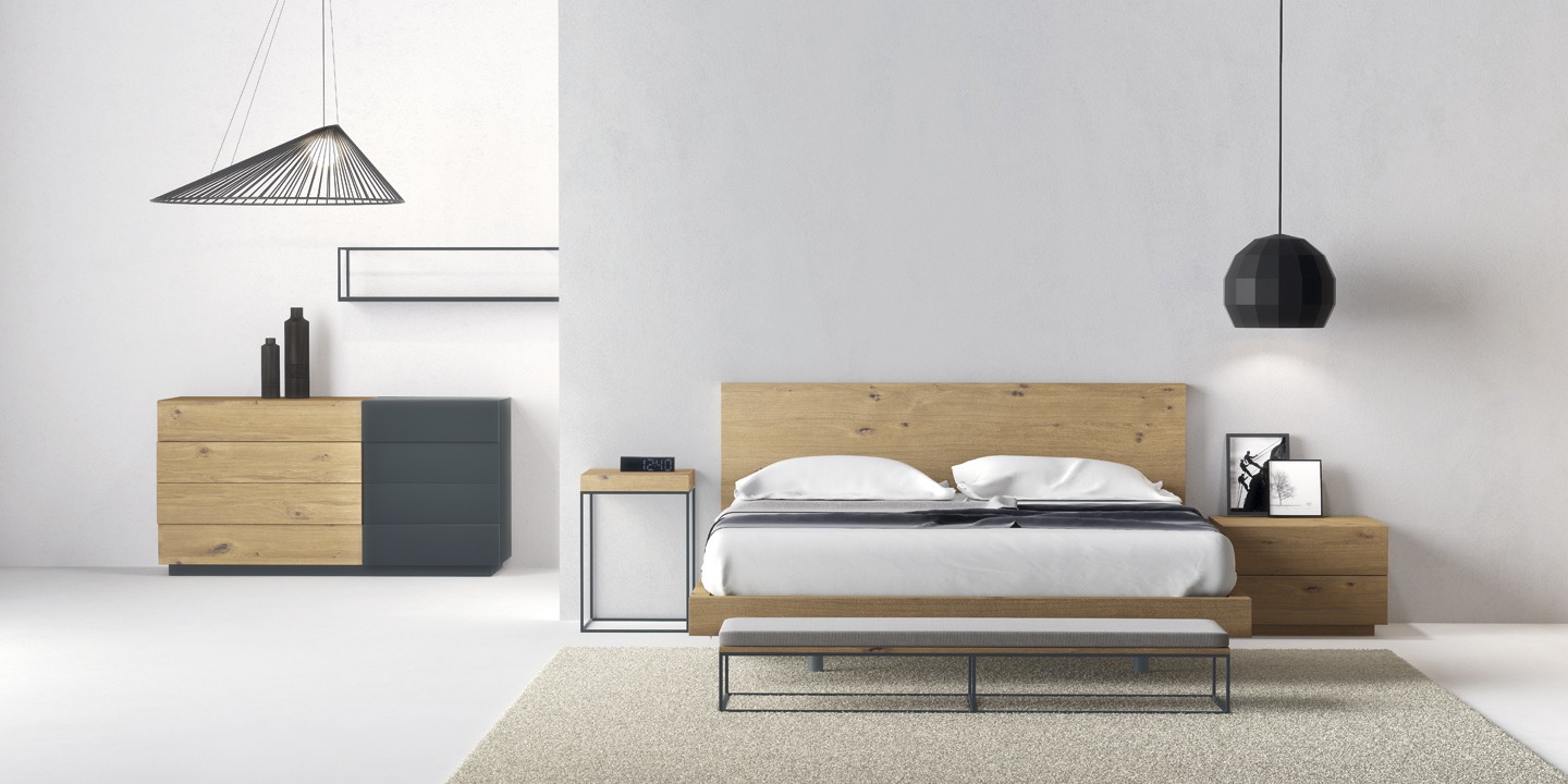 Combinar mesitas de noche diferentes