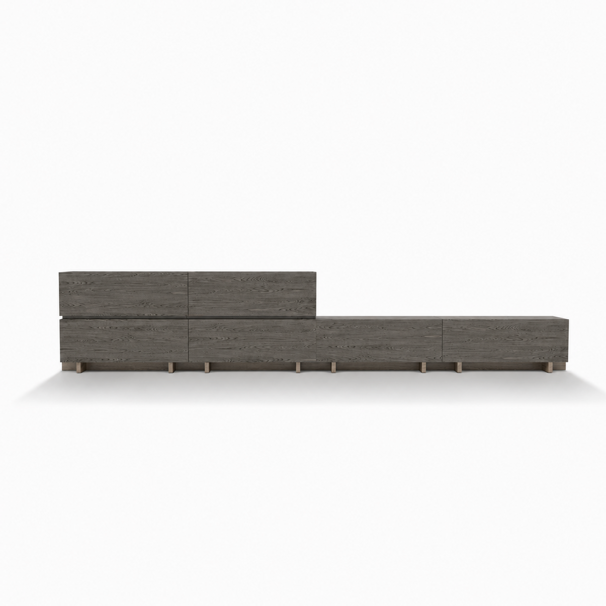 10_1 ALMACENAJE HORIZONTAL_ombra Moble d’emmagatzematge horitzontal modular de fusta amb acabat en roure fosc<br />